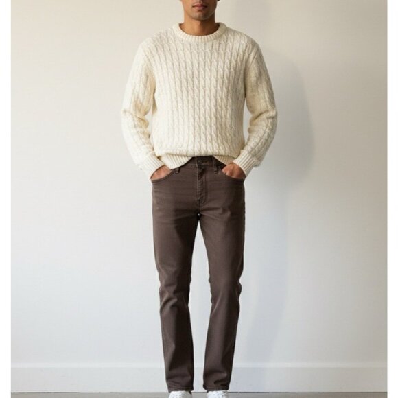 Rag & Bone Jeans Mens 34x32 Brown Fit 2 Slim Travel Preppy Casual Pants - Picture 1 of 14